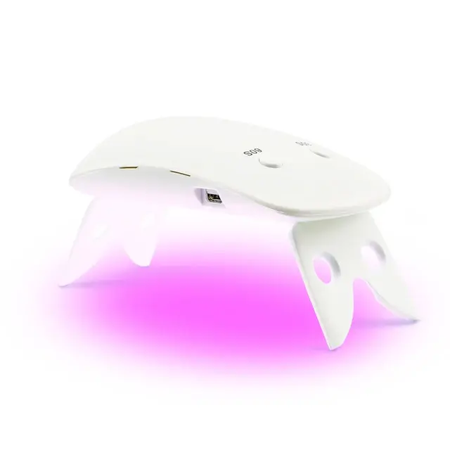 Secador Mini Blanco Portátil 6W Herramienta de Arte de Uñas con Cable USB Recargable - 1