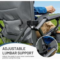 Silla de Camping Plegable de 150kg Silla de Respaldar Portátil con Tazas - details 1