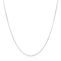 Collar de cadena lateral de plata para mujeres y hombres, joyería de 2 mm, 16-30 pulgadas - details 0