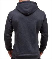 Sudadera con Capucha de Cierre Cremallera Cardigan de Color Sólido para Hombres - details 11