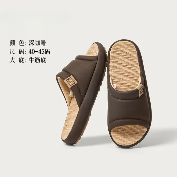 Zapatillas de lino y algodón para mujer Antideslizantes, absorbentes de sudor, interior de casa, adecuadas para todas las estaciones - 1