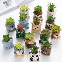 Dibujos animados, exhibición de escritorio, contenedor ETA, decoración, regalos, plantas de balcón, creatividad cerámica - details 2
