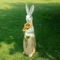Estatua de Conejito de Resina 35"H Decoración para Jardín y Patio Regalo Perfecto - details 1