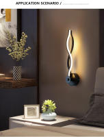 Lámpara LED de pared moderna para dormitorio, iluminación de pasillo interior, decoración de noche, AC85-265V, 24W - details 6