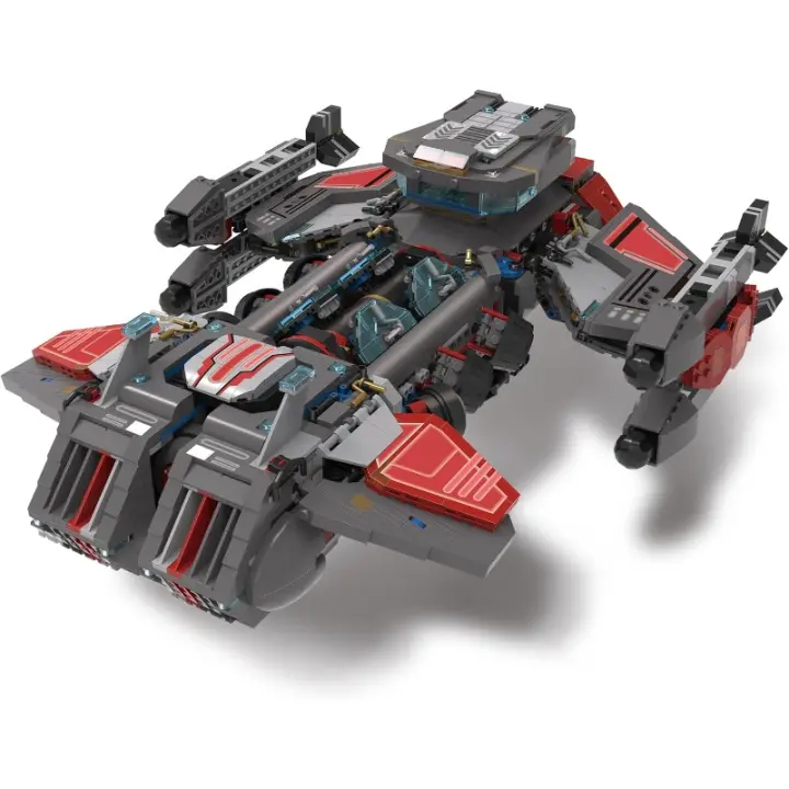 Juego de bloques de construcción de buque de guerra espacial, juguete de barco de batalla de estrellas para adolescentes - 1