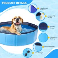 Piscina Plegable para Mascotas Portátil, Antideslizante, Height from Bottom to Top of Assembled Pool: Other, Pool Type: Other, Material: PVC, Length of Longest Edge: Other, Width of Shortest Edge: Other - details 1