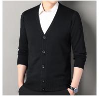 Cardigan Casual para Hombres Cuello en V Pantalón de Moda de Otoño e Invierno Tejido de Botones - details 17