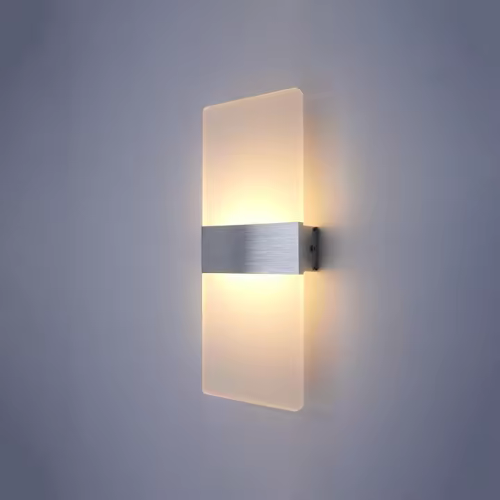 Lámpara de Pared Minimalista Moderna Luz de Pared LED para Interiores Aluminio Acrílico Duro - 1