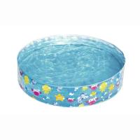 Piscina para niños circular plegable transparente instantánea de 122 cm x 25 cm, juegos acuáticos de verano en el patio trasero - details 1