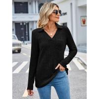 Polo de moda para mujer, camiseta informal de manga larga para primavera y otoño, elegante para mujeres jóvenes - details 12