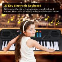Teclado De Piano Electrónico Para Niños, 37 Teclas, Cumpleaños Para Niños Y Niñas, Navidad, Regalos Con Micrófono - details 2