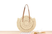 Nueva bolsa tejida de cuerda de papel de hombro redondo hueco simple bolsa de playa bolsa de mujer de moda bolsa de papel - details 0
