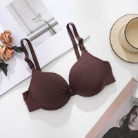 Cómodo sujetador de algodón sin aros con escote en V profundo, sujetador ajustado con lazo para mujer, ropa interior push-up ajustable antiflacidez para niñas - details 15