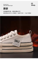 Zapatos de cuero con plataforma aumentada para mujer, zapatillas informales de estilo Joker, color blanco, novedad de 2024 - details 14