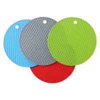 Tapetes de silicona para platos calientes, posavasos flexibles antideslizantes, multiusos, resistentes al calor, 4 piezas - details 1