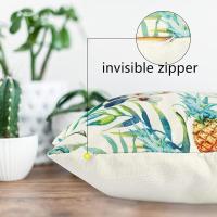 Fundas de Cojín de Lino Verde para Muebles de Jardín Juego de 4 Piezas, Tamaño 18x18 Pulgadas, Ideal para Sofá - details 2