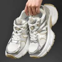Nuevas mujeres lujosas, gruesas y de alta calidad con un aumento de altura de 6 centímetros. Zapatos deportivos de moda de marca con plataforma para niños. - details 9