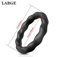 Leten 3/4 Uds anillos manga retrasar la eyaculación silicona tiempo erección duradera juguetes sexuales para hombres tienda Sexy productos para adultos - details 4