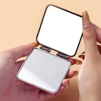 Mini espejo de maquillaje plegable, espejos de mano portátiles cuadrados de doble cara, espejo de tocador creativo, espejo de bolsillo compacto - details 3