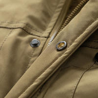 Chaqueta de Invierno Gruesa Abrigo con Capucha de Vellón con Cuello de Piel para Hombres - details 14