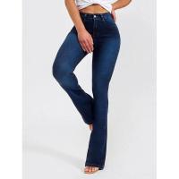 Pantalones vaqueros acampanados de moda de cintura alta para mujer - details 3