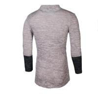 Cárdigan para hombre, suéter multifuncional de estilo coreano de punto de color contrastante con retales, nuevo - details 10
