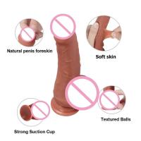 Leten-glande expuesto de silicona que imita es con ventosas, consoladores realistas, estimuladores de masaje Anal y vaginal, masturbador, Juguetes sexuales para adultos - details 6