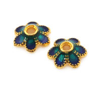 Tapetes de Flores de Brasso Dorado 18K 30PCS Accesorios de Joyería DIY de Alta Calidad - details 25