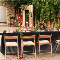 Mantel rectangular de satén, mantel liso brillante, blanco, rosa, cubierta de mesa de Color sólido, suministros para fiesta de boda, decoraciones de mesa - details 5