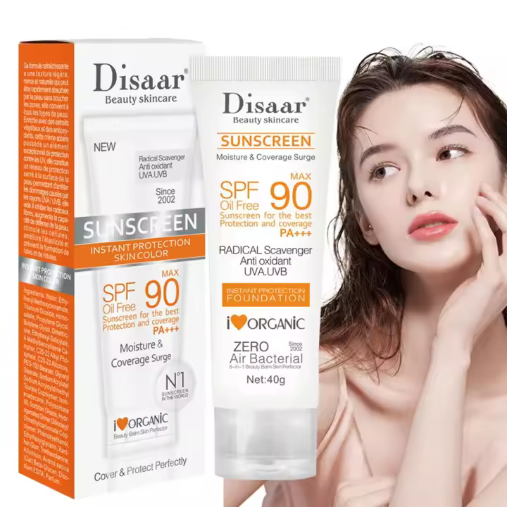 Protector solar para el cuerpo Facial, resistente al agua SPF 90 + crema solar UV, bloqueador solar, crema protectora para la piel, crema de protección Facial antisol para la playa - 1
