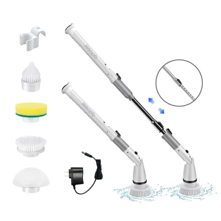 Cepillo de Limpieza Eléctrico Cabeza de Cepillo Múltiple Inalámbrico para Ranuras, Baños de Cocina - 1