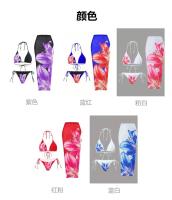 Nuevo estilo sexy traje de baño de tres piezas Charm Lily edición impresa personalizada - details 2