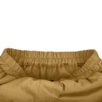 Pantalones Cortos de Lino y Algodón para Mujer Color Sólido, Cintura Suelta, Bolsillo, Botón, Moda Casual - details 52