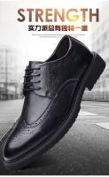 Zapatos de vestir informales de piel de vaca de alta calidad, suaves y cómodos, estilo de negocios y oficina, zapatos formales Oxford para hombre - details 4