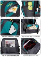 Mochila trekking 40l mujer multifuncional montañismo gran capacidad impermeable al aire libre senderismo mochila - details 8