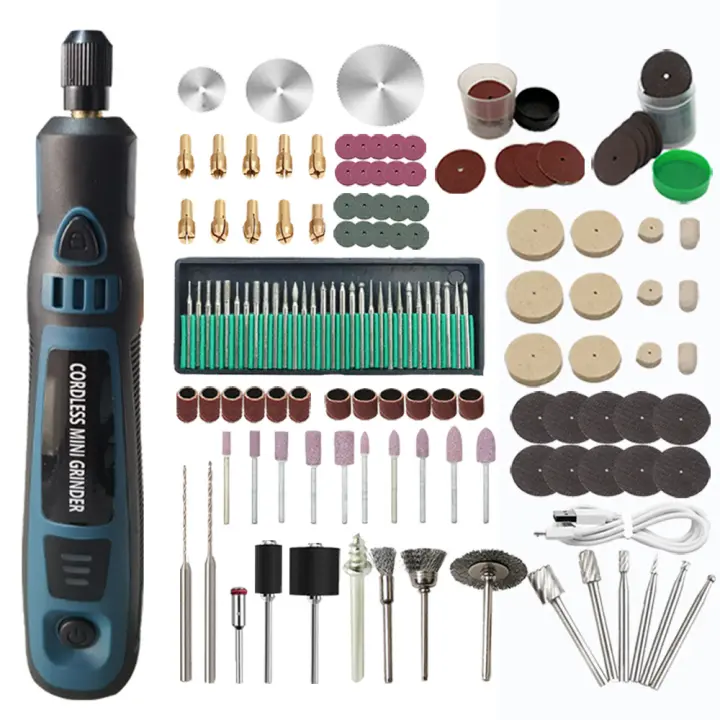 Taladro eléctrico inalámbrico, herramienta rotativa recargable, Mini amoladora, Kit grabador, 3,6 V, 5000-10000-15000r - 1