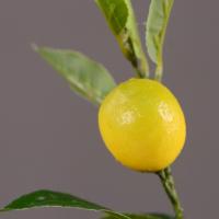 Rama de limón Artificial de lujo, árbol frutal de simulación de plástico elegante, fruta de limón Artificial hecha a mano para interiores y exteriores - details 4