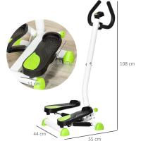 Máquina de Step Stepper Fitness en Casa para Escaleras con Pantalla LCD Manillar y Pedales Antideslizantes Equipo de Ejercicio para Gimnasio Oficina 55x44x108 cm - details 6
