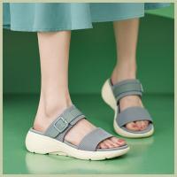 Zapatillas de tacón de cuña para mujer, zapatos de verano - details 2