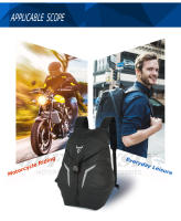 MOTOCENTRIC Hombres Mujeres Mochila para casco de motocicleta Mochila impermeable para montar en motocross Bolsa ligera para moto Reflexión de gran capacidad - details 5