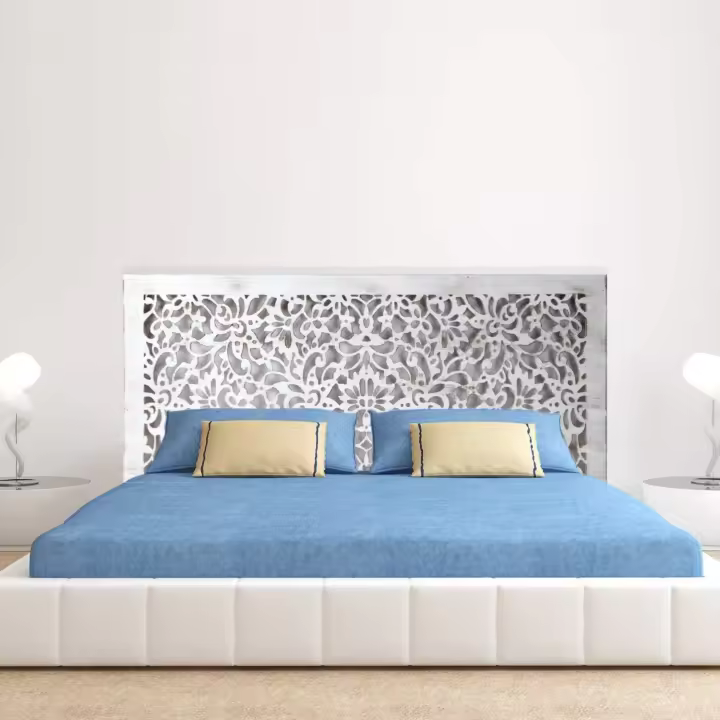 Cabecero de Cama de Madera Hecho a Mano Fabricado en España Varios Tamaños y Colores Disponibles - 1