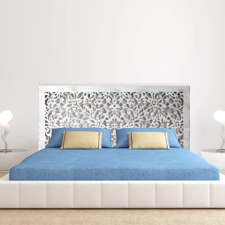 Cabecero de Cama de Madera Hecho a Mano Fabricado en España Varios Tamaños y Colores Disponibles - 1