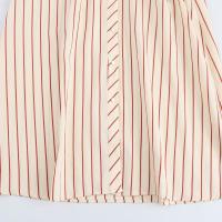 Nueva ropa de mujer europea y americana, con bolsillos de cinturón y vestido midi a rayas 5029068 - details 11