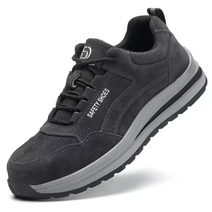 Zapatos de seguridad antiestática para soldador, calzado de trabajo de gamuza antiperforación, antideslizante - 1