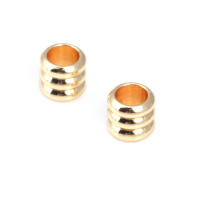 Gran Espaciador de Cilindro de Latón Dorado de 18K Accesorios para Hacer Pulseras - details 57