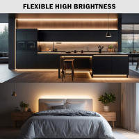 Tira de luces LED 24V 2835 5m 10m RA98 cinta Flexible a rayas de alto brillo 120LED 2700K 3000K 3500K 4000K 5000K 6000K iluminación del hogar - details 8