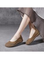 Zapatos Retro de Cuero Auténtico para Mujer Primavera y Verano 2025 Nuevos Zapatos Planos Casuales sin Cordones Estilo Bosque - details 2