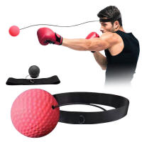 Pelota de reacción de boxeo montada en la cabeza, pelota de alivio de estrés, pelota de velocidad mágica, entrenamiento físico - details 0