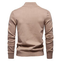 Suéter de punto medio para hombre, tops casuales a rayas, otoño e invierno - details 21