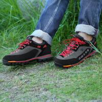 Zapatos de senderismo para hombre, calzado de cuero para deportes al aire libre, senderismo y caza, transpirable, impermeable, antideslizante - details 15
